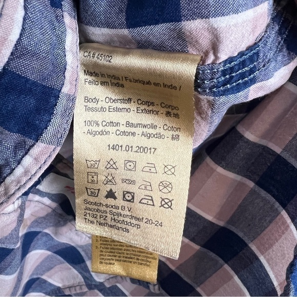 Scotch & Soda Check Print Button Down Shirt - Picture 6 of 7